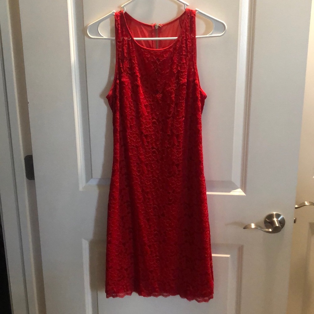 Super Sale- Express Size Medium- Red Dress- Zipper in back